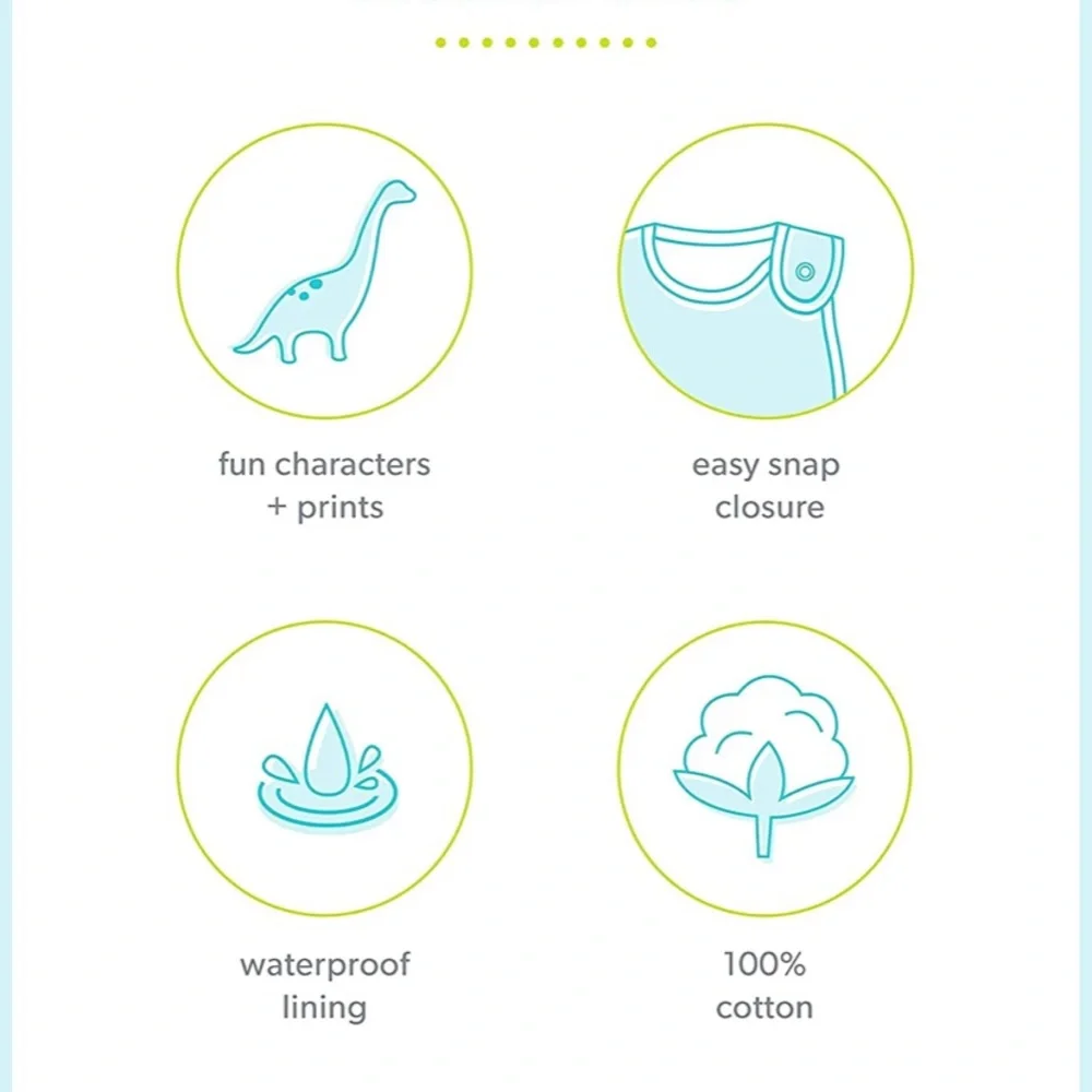 NEW Simple Joys by Carter's Baby Feeder Bibs 7